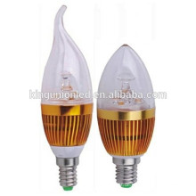 China LED-Lampe Kerze Birnen Lampe Produkt, China führte Kerze Licht, e26 e27